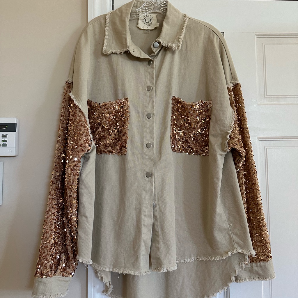 Sequin Shacket